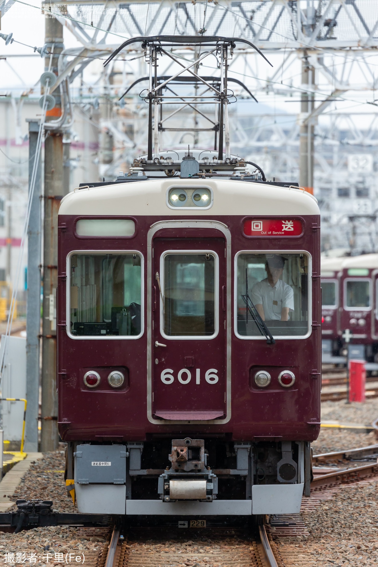 【阪急】6000系6016F正雀工場出場回送の拡大写真