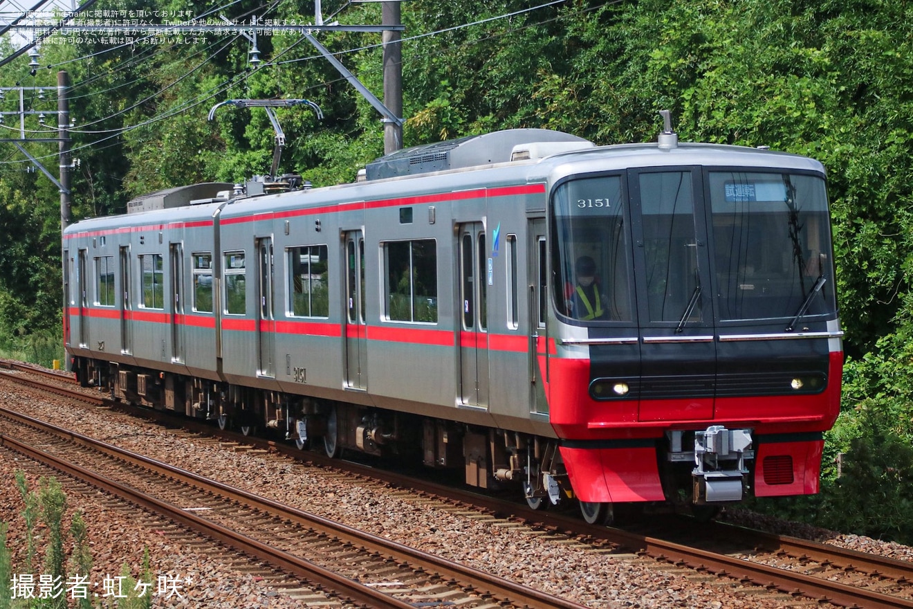 【名鉄】3150系3151F舞木検査場出場試運転 の拡大写真