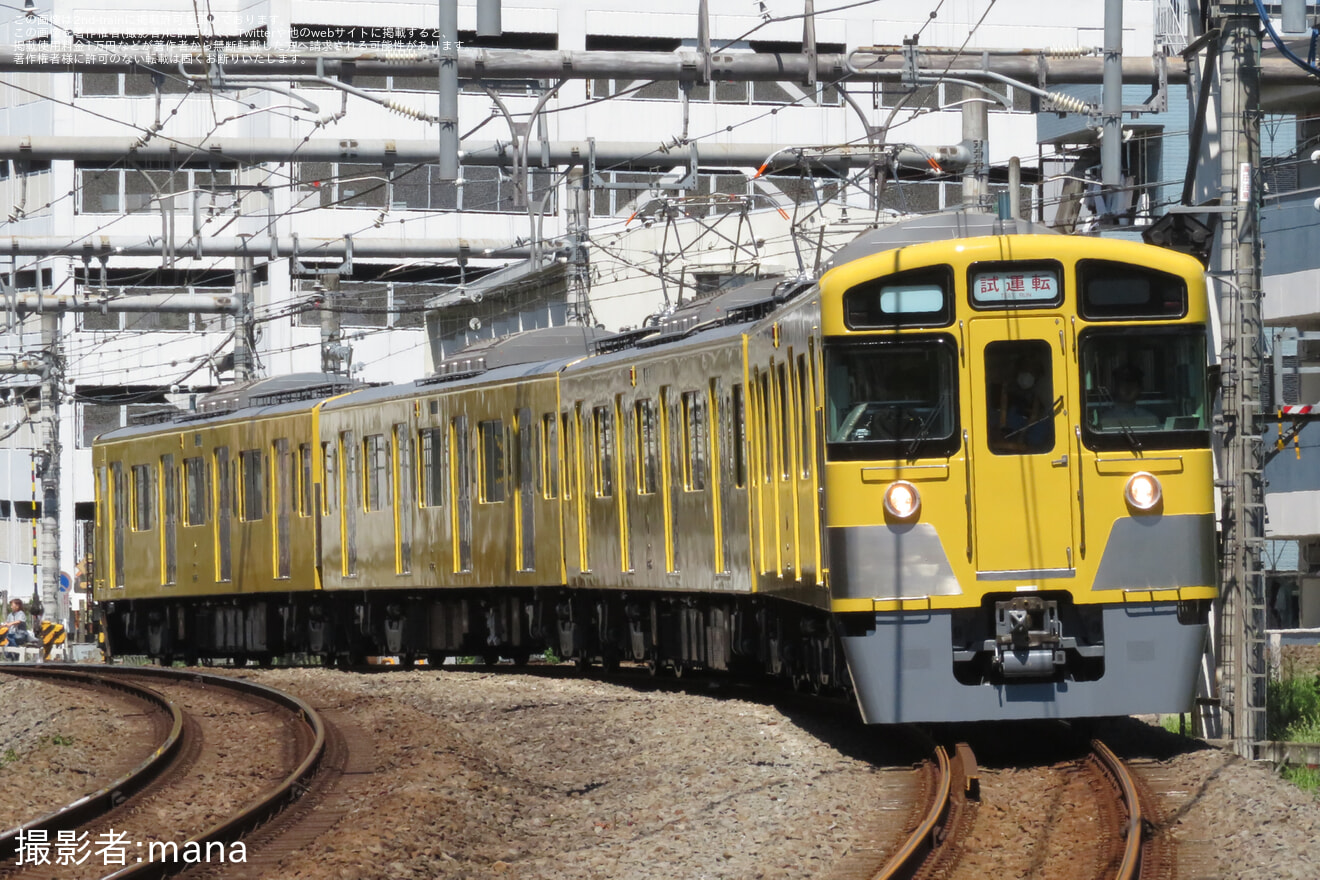 【西武】2000系2525F武蔵丘車両検修場出場試運転の拡大写真