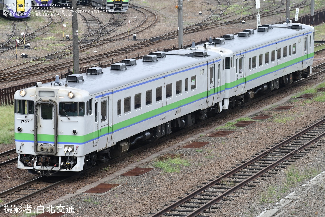 【JR北】キハ150-7が函館へ転属という形で苗穂工場出場の拡大写真
