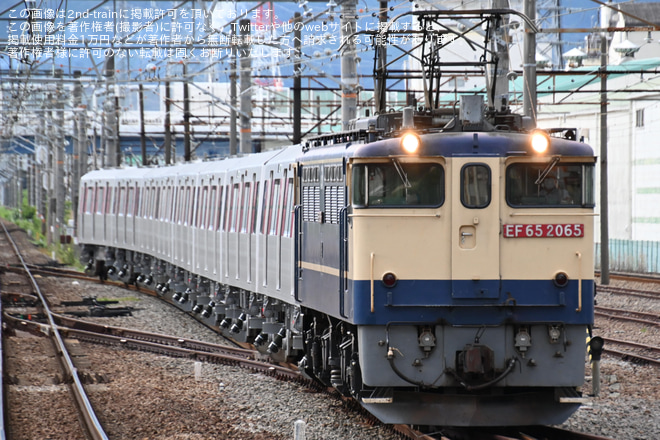 【都営】12-600形12-851F甲種輸送を吉原駅で撮影した写真