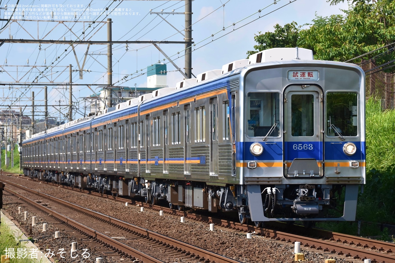 【南海】6200系6553F千代田工場出場試運転の拡大写真