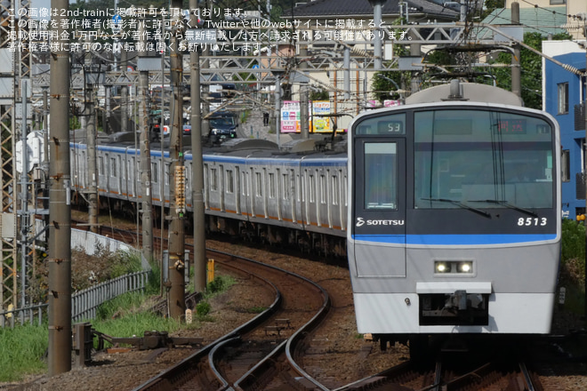 【相鉄】8000系8713×10(8713F)が運用復帰を海老名駅で撮影した写真