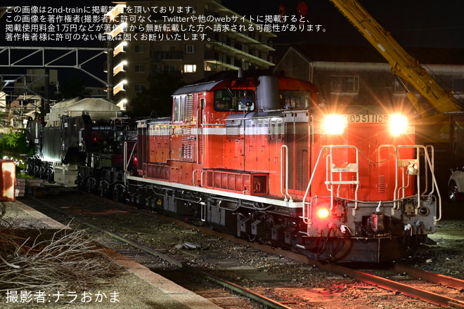 【JR貨】シキ801による変圧器輸送を京終駅で撮影した写真