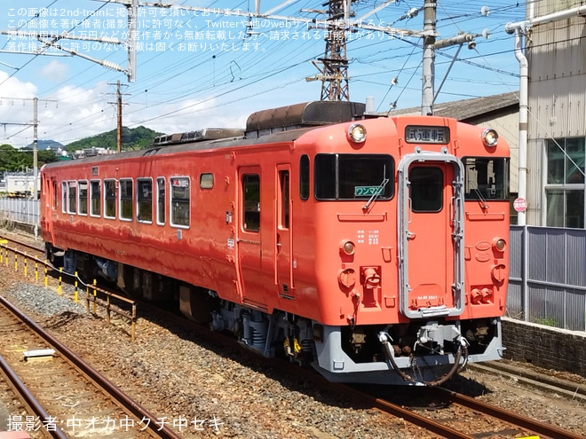 【JR西】キハ40-2047下関総合車両所本所構内試運転を不明で撮影した写真