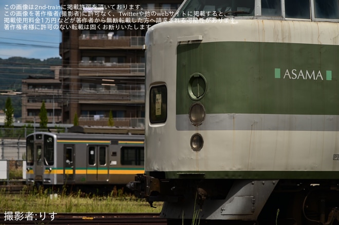 【JR東】E127系V2編成(南武支線用)が長野総合車両センター構内試運転(31日)を不明で撮影した写真