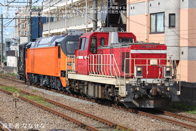 【台鐵】新型電機E500型E501 甲種輸送を西国分寺駅で撮影した写真