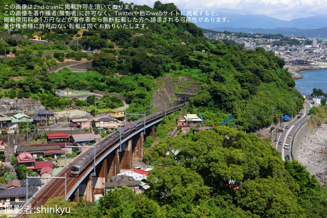 【JR東】E217系クラY-29編成 伊東駅へ回送を早川～根府川間で撮影した写真