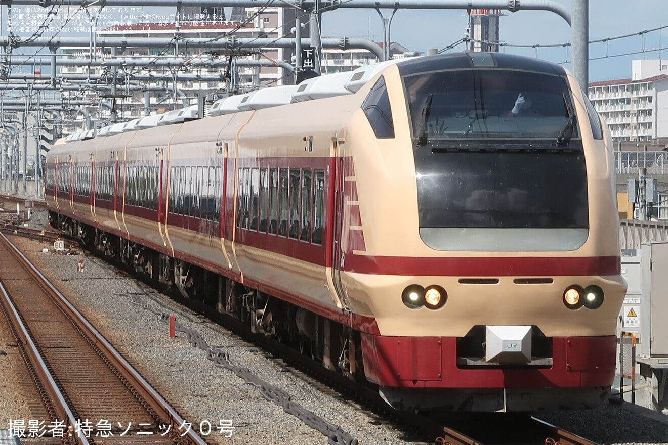 【JR東】E653系K70編成使用の臨時特急「フラっといわき巡り号」運転の拡大写真