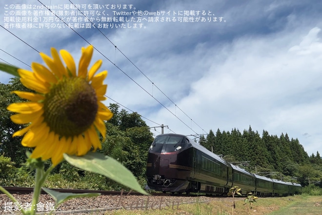 【JR東】E655系を使用した団体臨時列車「秋をめぐれば福きたる号」を不明で撮影した写真