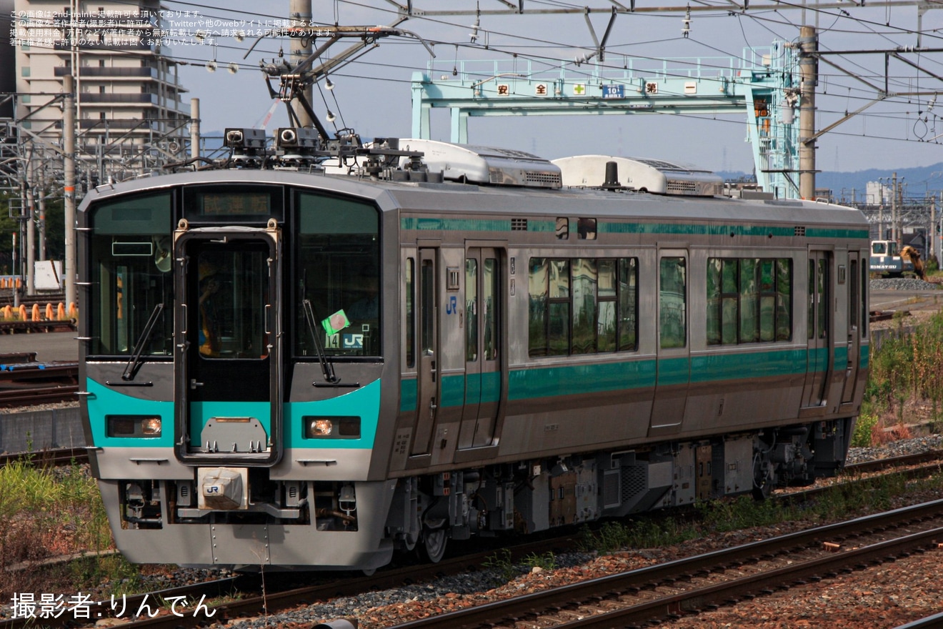 【JR西】125系F14編成吹田総合車両所出場試運転の拡大写真