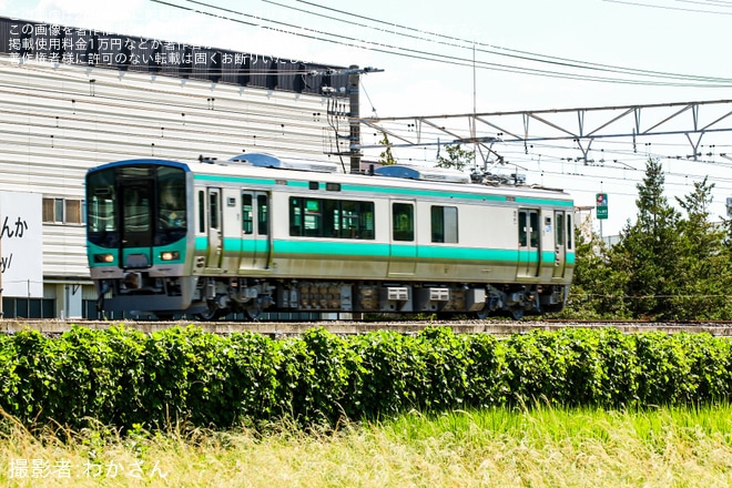 【JR西】125系F14編成吹田総合車両所出場回送を不明で撮影した写真