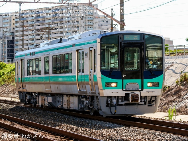 【JR西】125系F14編成吹田総合車両所出場回送を不明で撮影した写真