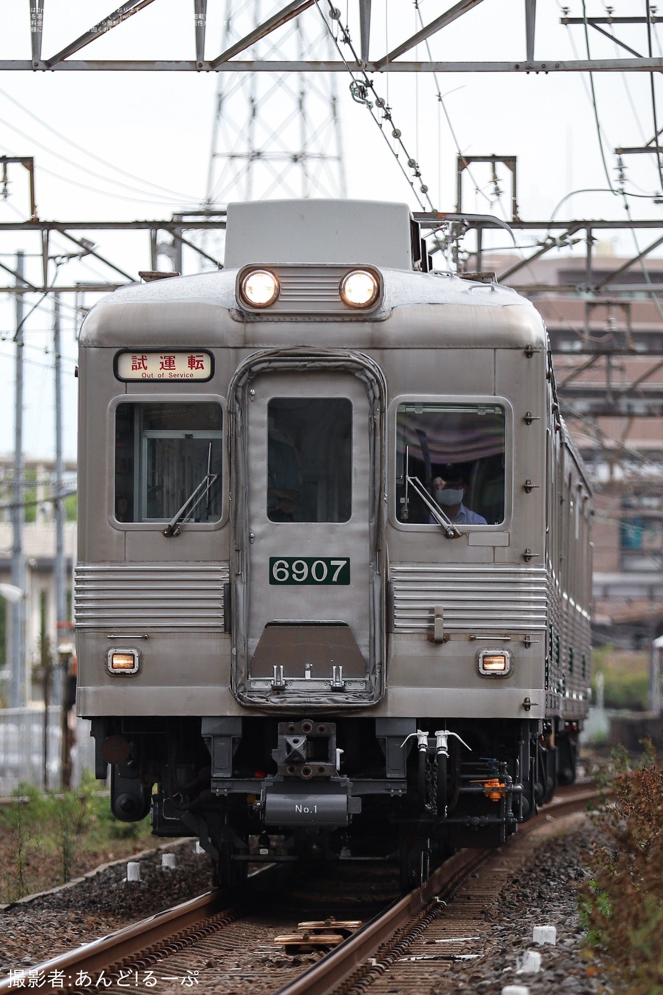 【南海】6000系6907F「6000系復活デザイン車両」千代田工場出場試運転の拡大写真