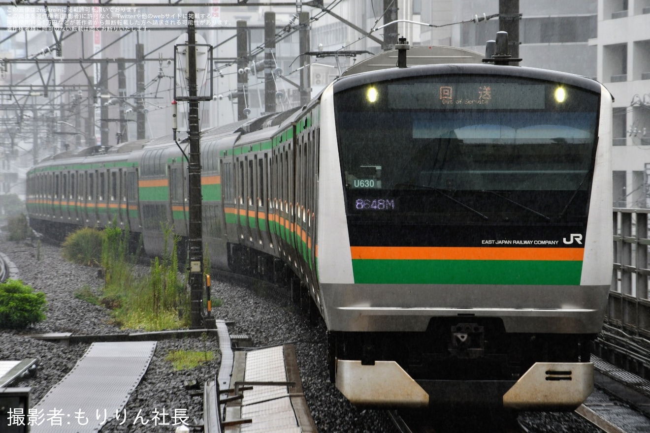 【JR東】E233系U630編成東京総合車両センター入場回送の拡大写真
