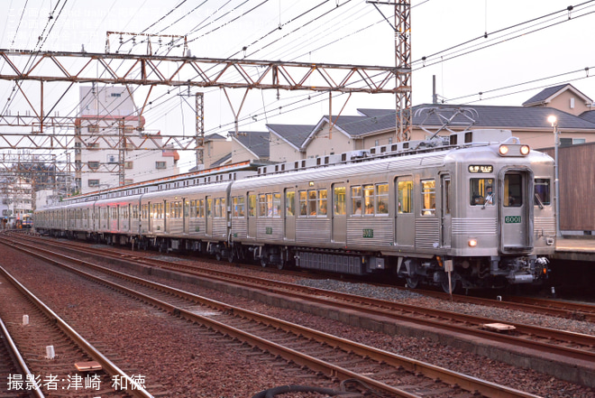 【南海】6000系6001F+6907Fが「6000系復活デザイン車両」となり運用復帰を住吉東駅で撮影した写真