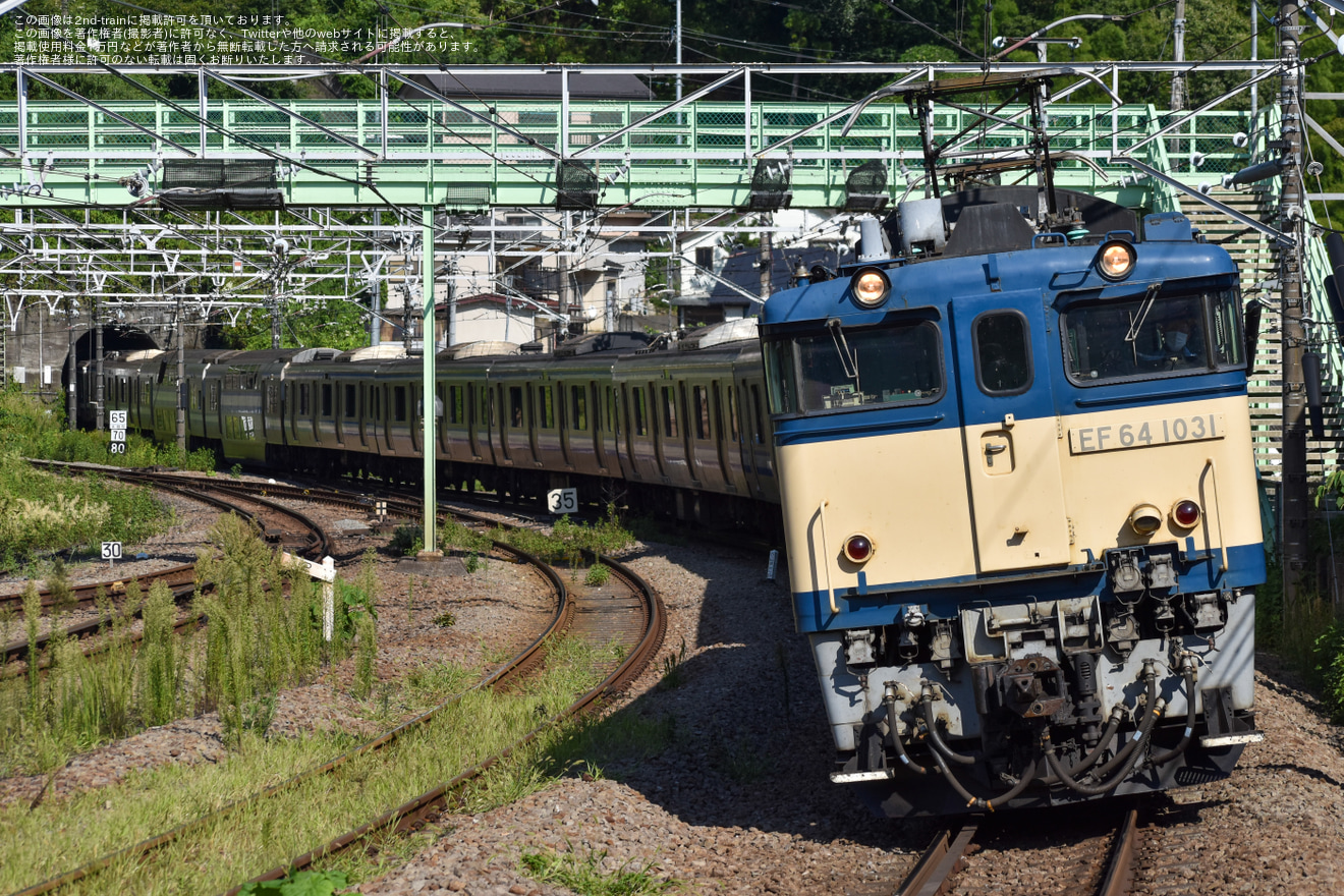 【JR東】E217系クラY-2編成長野総合車両センターへ廃車回送の拡大写真