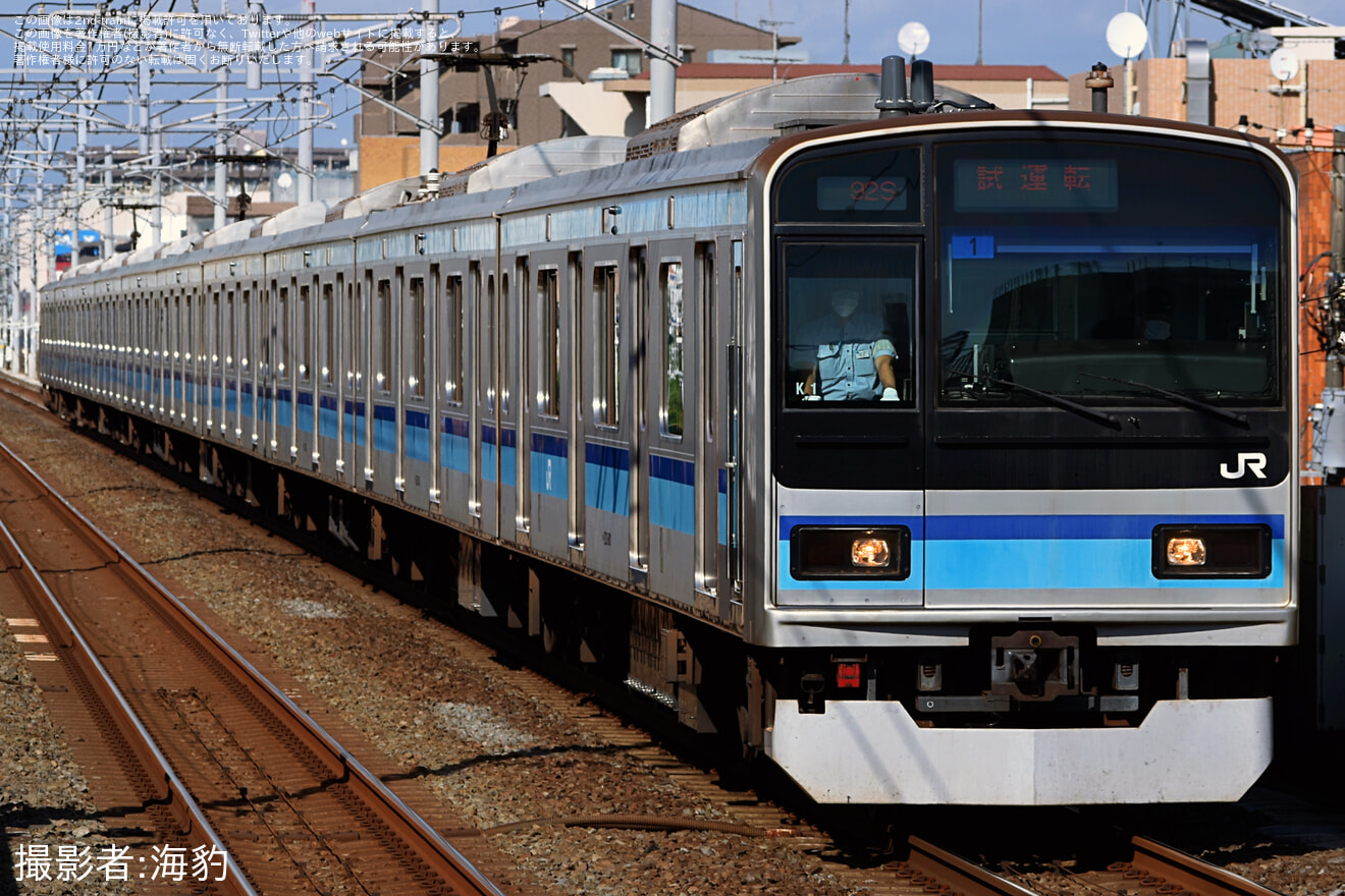 【JR東】E231系800番台ミツK1編成、東京メトロ東西線内試運転の拡大写真