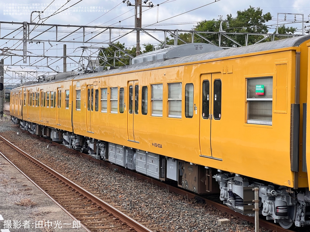 【JR西】115系A-15編成下関総合車両所本所出場試運転の拡大写真