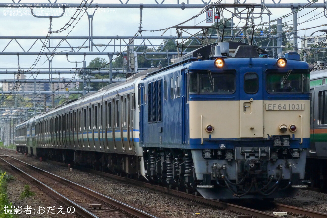 【JR東】E217系クラY-2編成長野総合車両センターへ廃車回送の拡大写真