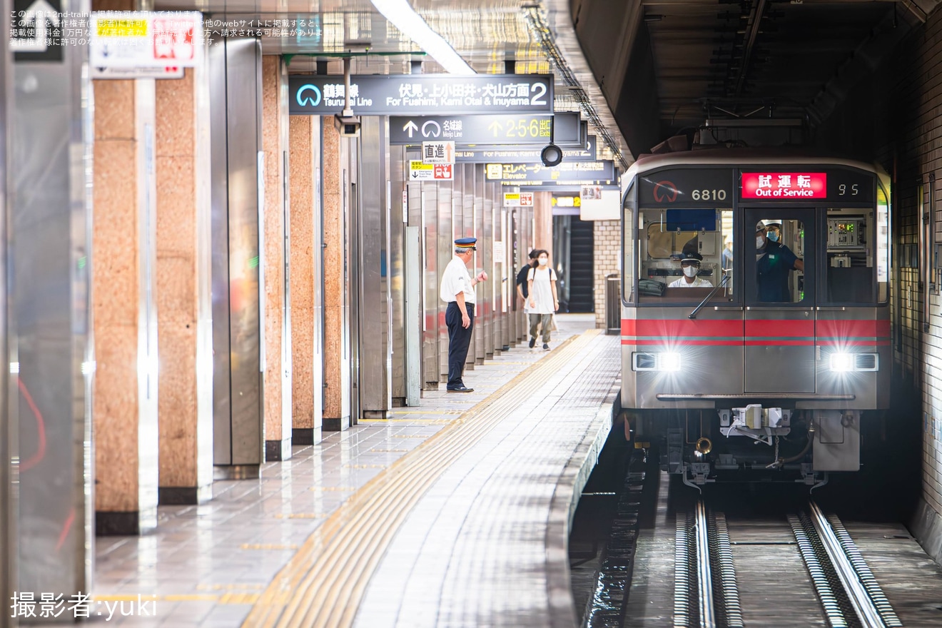 【名市交】6000形6110H日進工場出場試運転の拡大写真