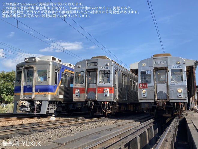 【大鐵】鉄道ファン有志による元東急7200系の撮影会を不明で撮影した写真