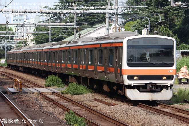 【JR東】209系ケヨM71編成 東京総合車両センター入場を原宿駅で撮影した写真