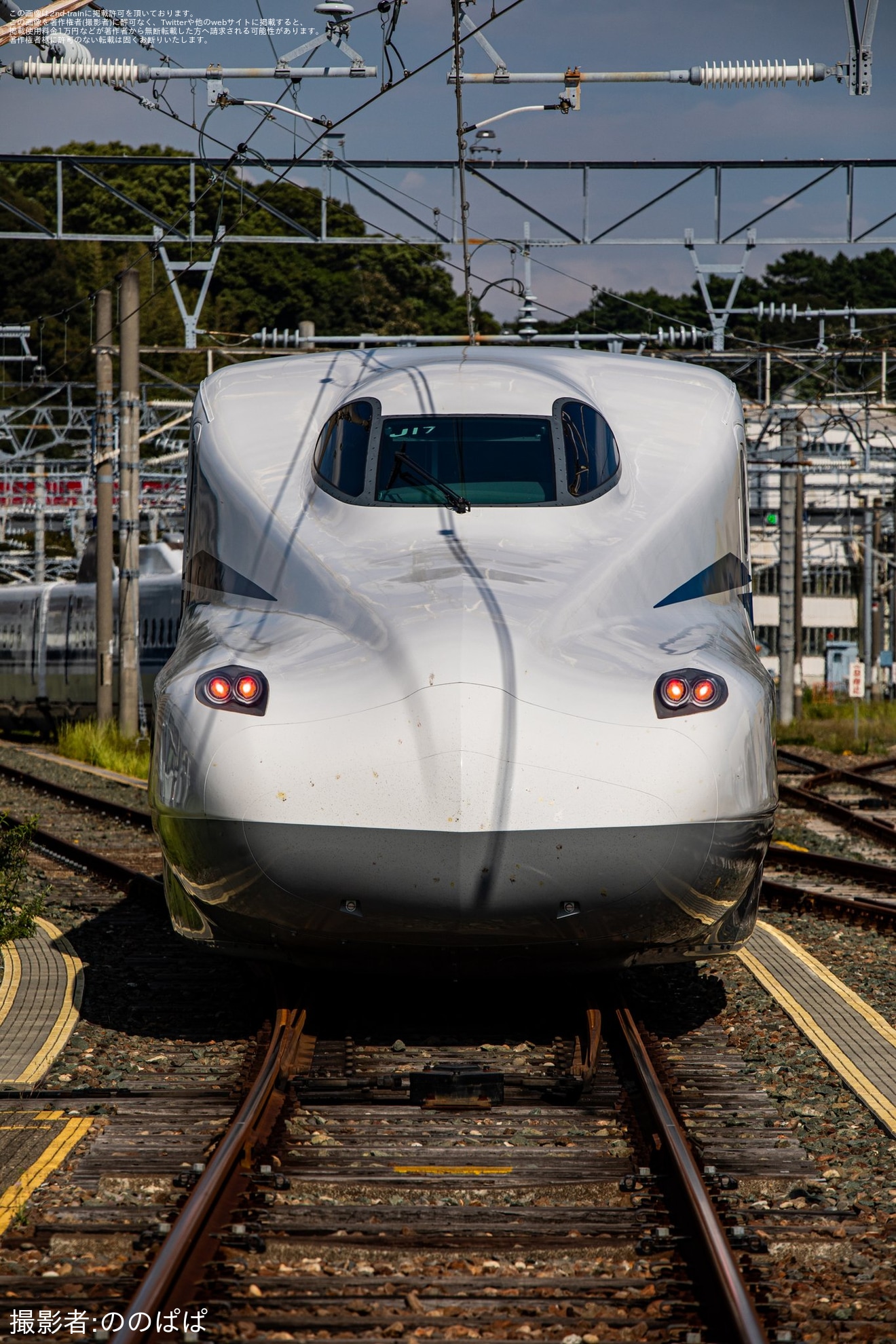 【JR海】N700S J17編成浜松工場出場試運転の拡大写真