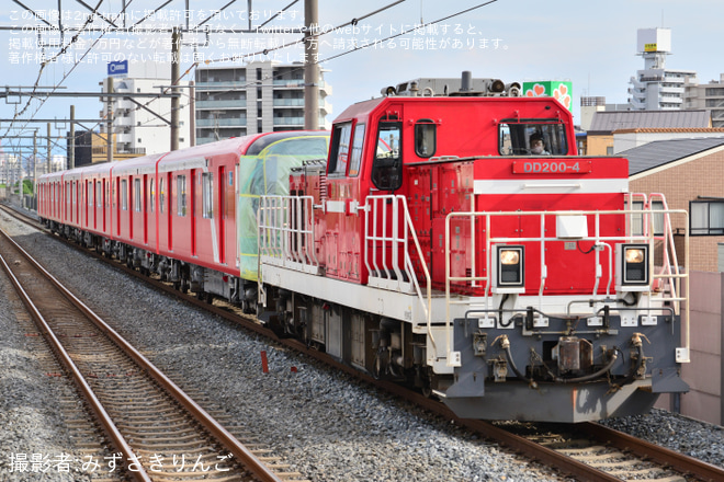 【メトロ】丸ノ内線用2000系2151F甲種輸送をJR淡路駅で撮影した写真