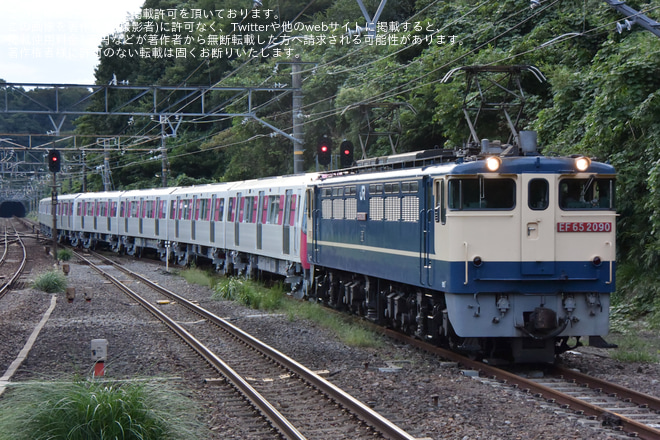 【都営】12-600系 12-861F甲種輸送を函南駅で撮影した写真