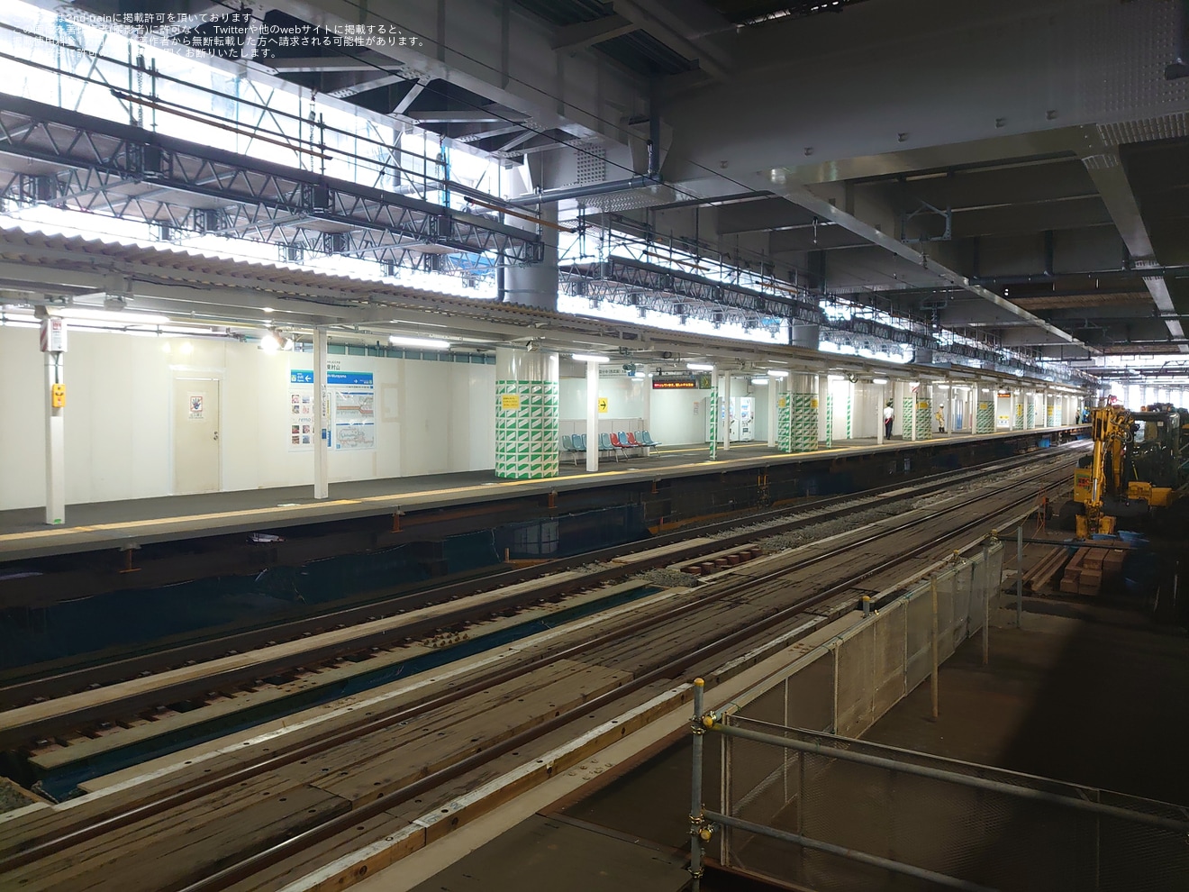 【西武】2000系2045Fを使用した東村山駅線路切り替え工事後の試運転の拡大写真