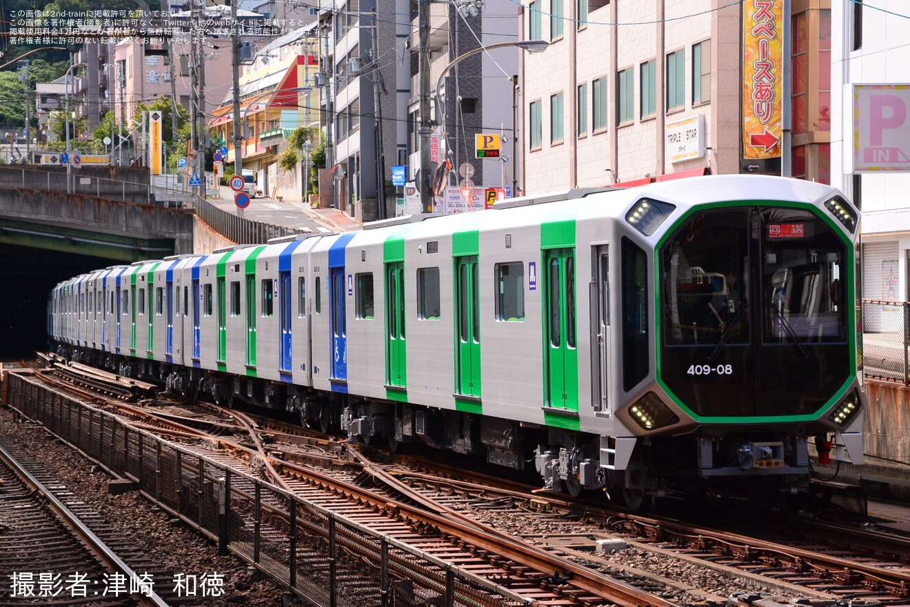 【大阪メトロ】400系406-08F 近鉄線内試運転の拡大写真
