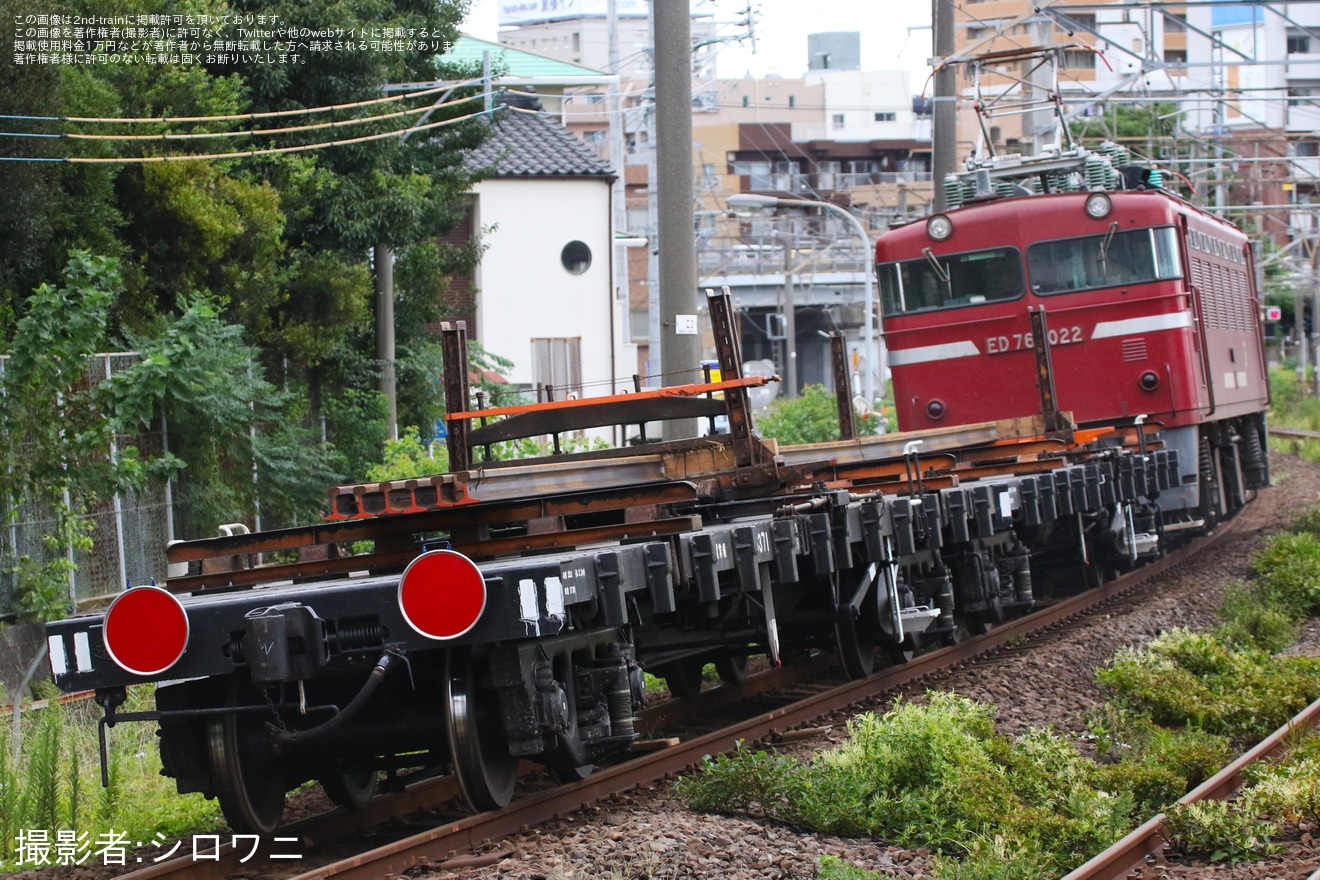 【JR貨】鹿児島行レール輸送列車が運転の拡大写真