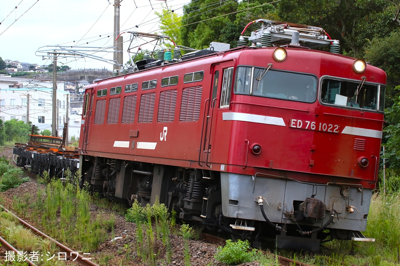 【JR貨】鹿児島行レール輸送列車が運転の拡大写真