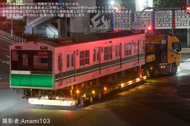 【大阪メトロ】20系2639F廃車搬出陸送を堺市内で撮影した写真