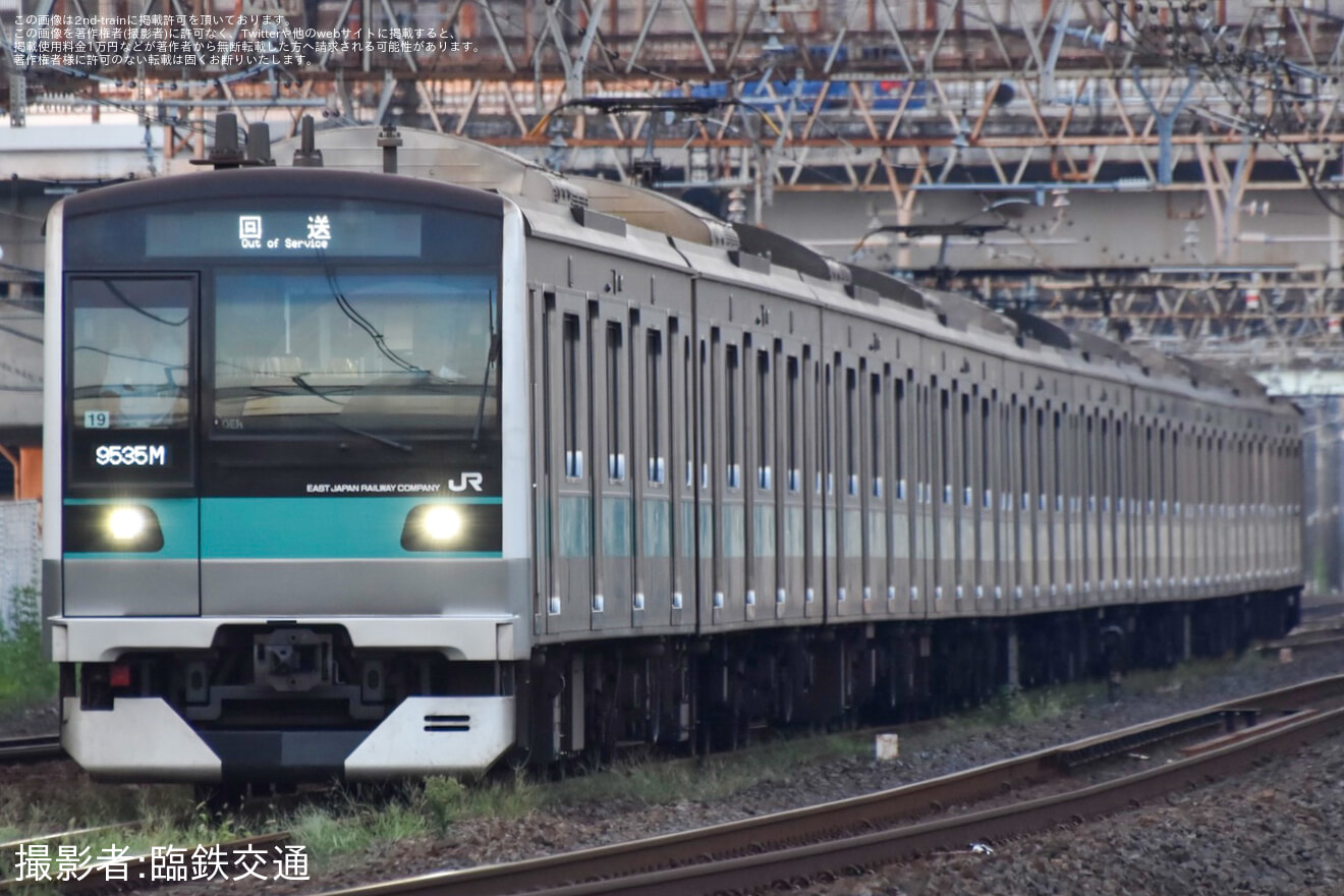 【JR東】E233系マト19編成長野総合車両センター出場回送の拡大写真
