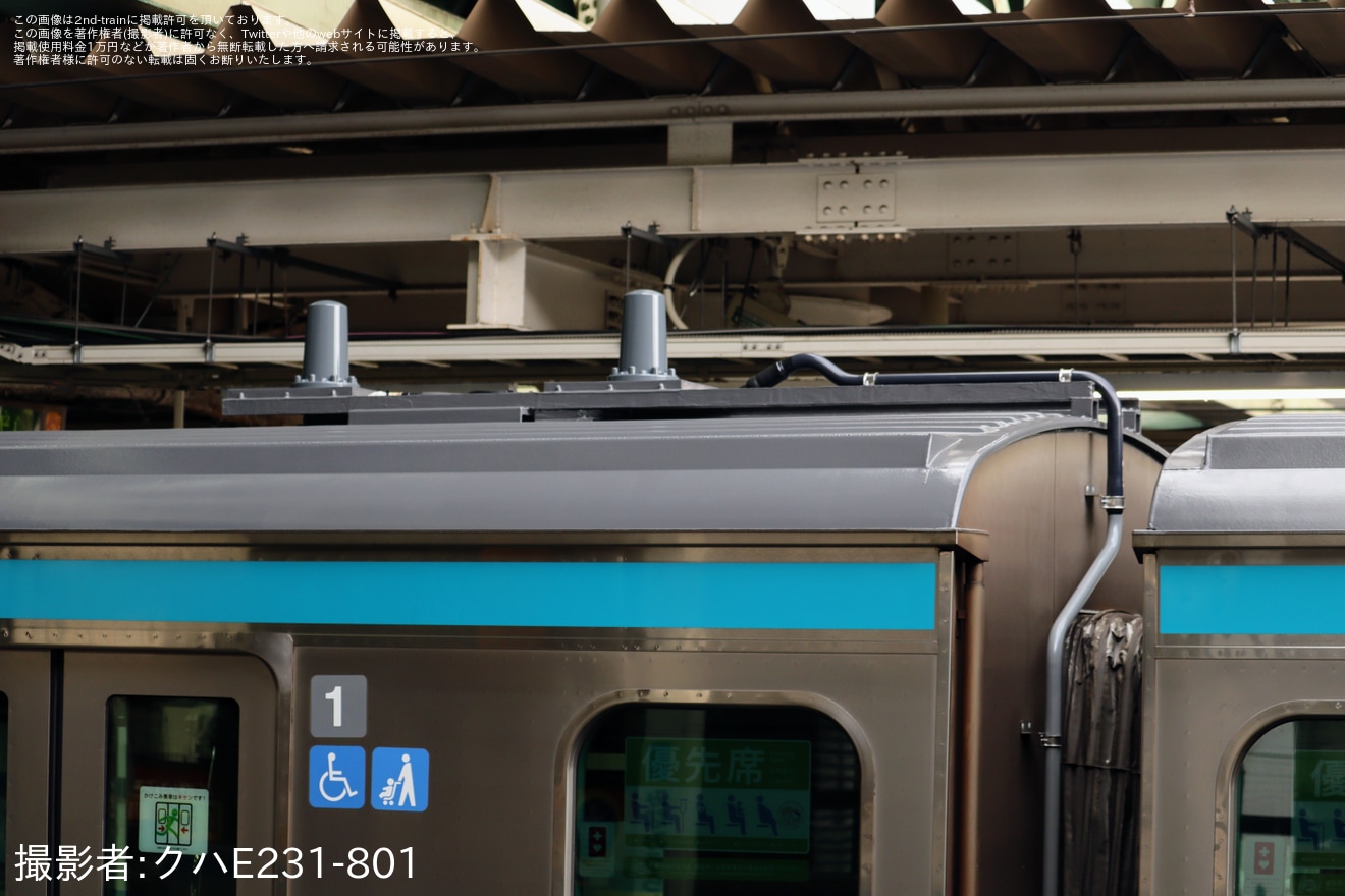 【JR東】E233系サイ168編成東京総合車両センター出場回送(202309)の拡大写真