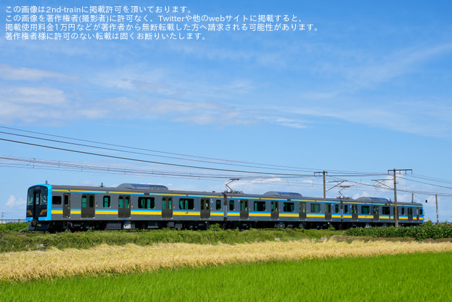 【JR東】鶴見線用新型車両E131系T1編成公式試運転を矢代田～田上間で撮影した写真