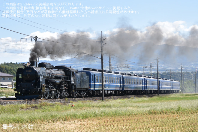 【JR東】C61-20 試運転(20231003)を沼田～後閑間で撮影した写真