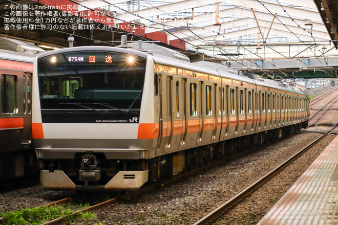 【JR東】E233系トタ青660編成 武蔵野線内試運転を新秋津駅で撮影した写真