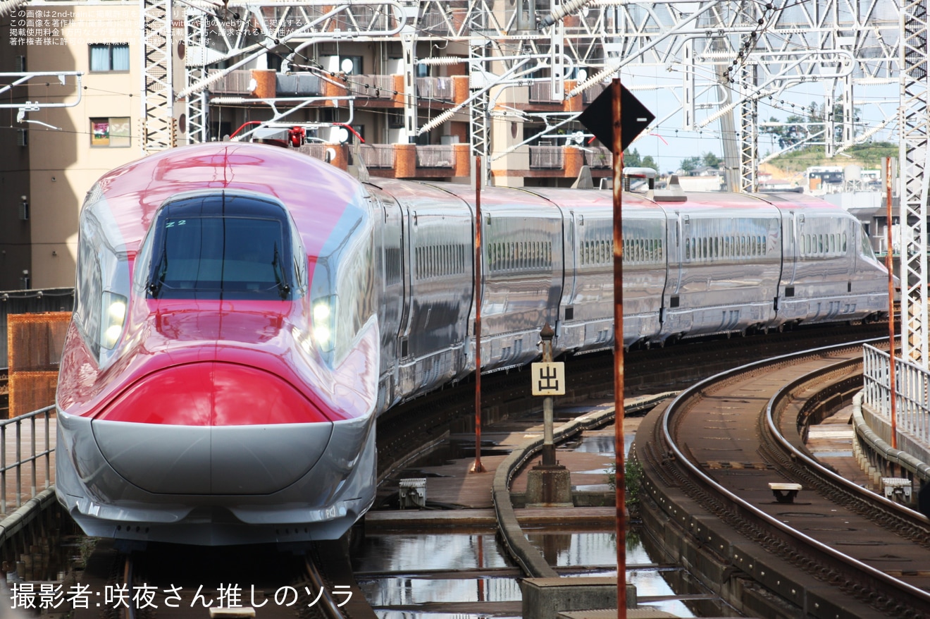 【JR東】E6系Z2編成新幹線総合車両センター出場北上試運転(202310）の拡大写真