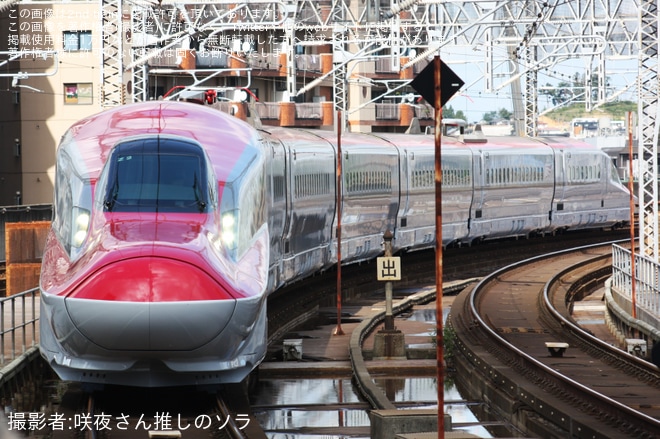【JR東】E6系Z2編成新幹線総合車両センター出場北上試運転(202310）を不明で撮影した写真