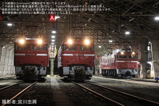 【JR東】「EF81形電気機関車撮影会@長岡」開催(第二部[＝夜の部]）