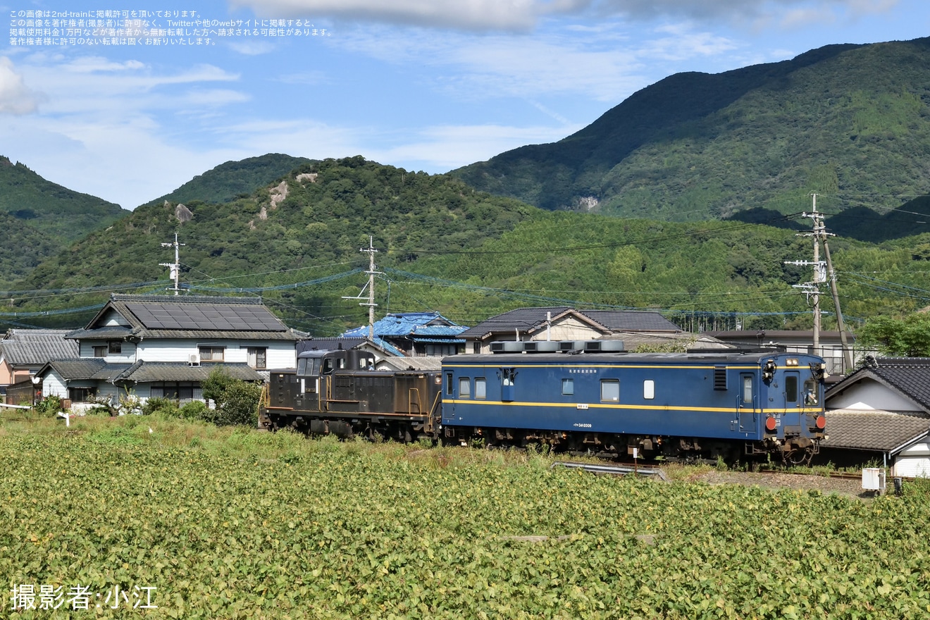 【JR九】松浦鉄道線内で推進運転のマヤ検の拡大写真