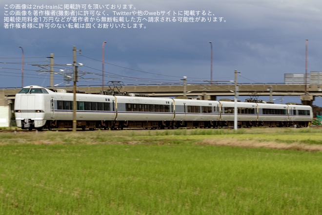 【JR西】681系N01編成吹田総合車両所本所入場回送を不明で撮影した写真