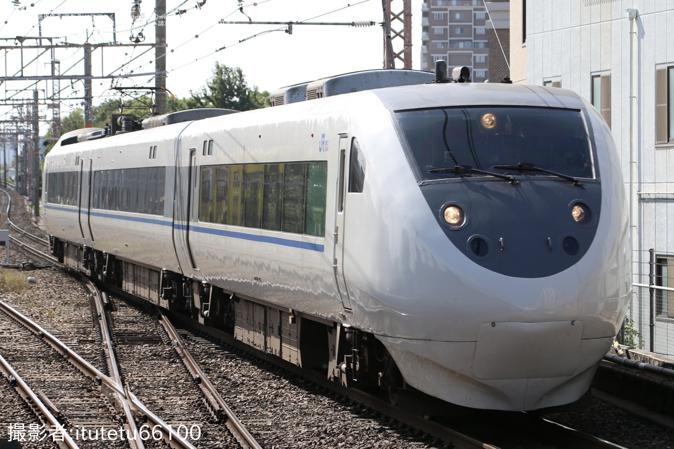 【JR西】681系V12編成(旧塗装)を使用した大阪電車区乗務員訓練の拡大写真