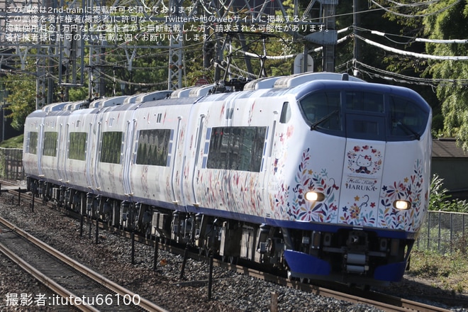 【JR西】281系HA609編成吹田総合車両所出場試運転を不明で撮影した写真