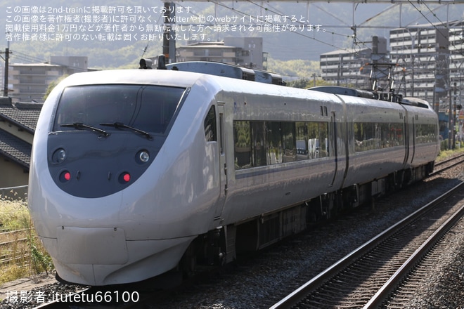 【JR西】681系V12編成(旧塗装)を使用した大阪電車区乗務員訓練を不明で撮影した写真