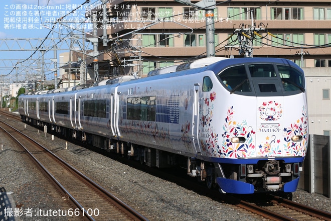 【JR西】281系HA609編成吹田総合車両所出場試運転を不明で撮影した写真