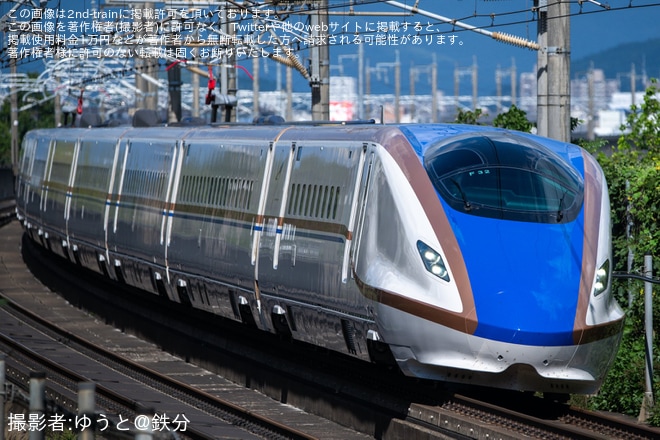 【JR東】E7系F32編成新幹線総合車両センター出場回送